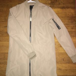 Rose London Longline Bomber Jacket